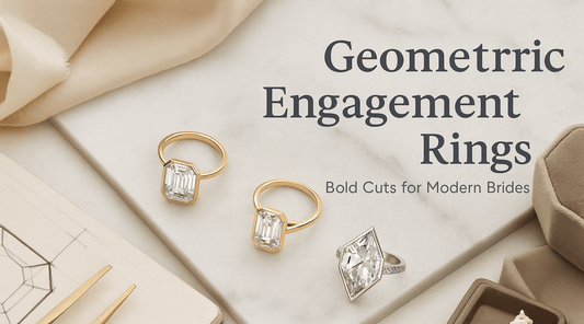 Geometric Engagement Rings: Bold Shapes for the Non-Traditional Brid