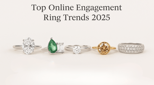 Top Online Engagement Ring Trends 2025