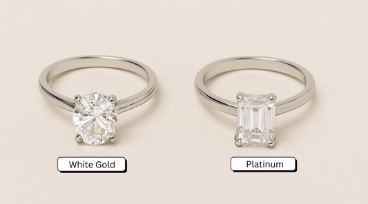 White Gold vs Platinum: What’s Best for a Custom Engagement Ring?