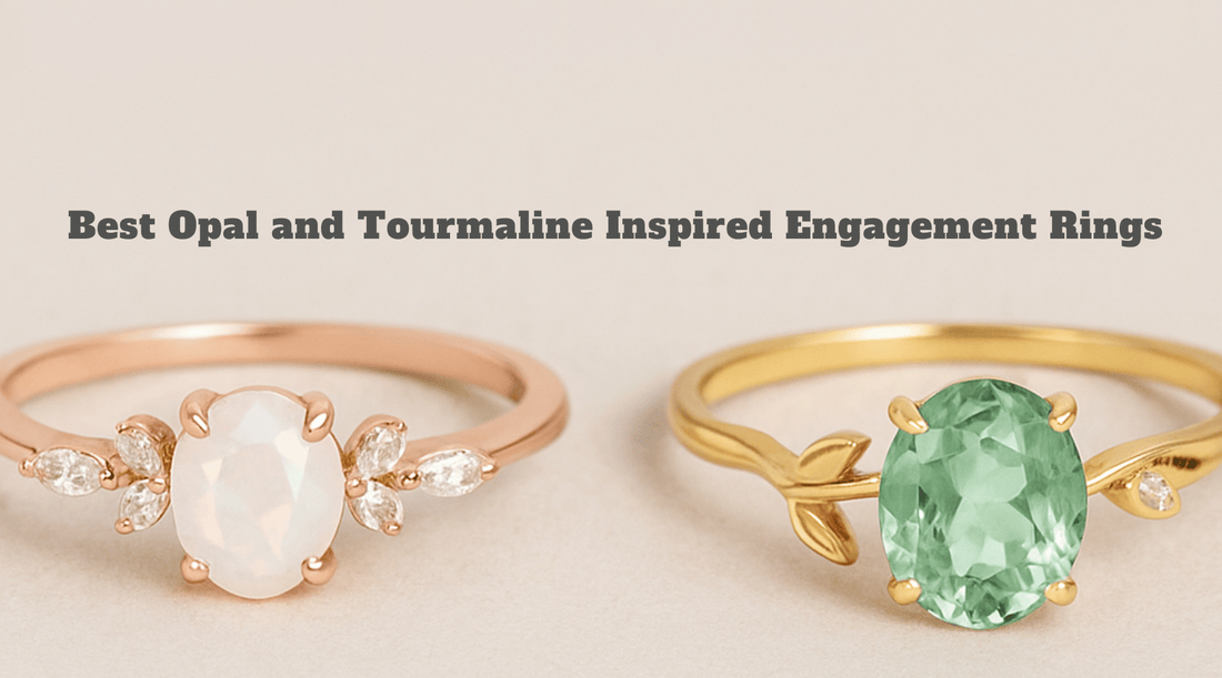 Best Opal and Tourmaline Inspired Engagement Ring Ideas for October Brides