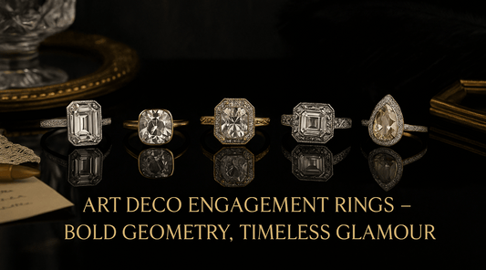 Art Deco Engagement Rings for Women: Bold Geometry and Glamour