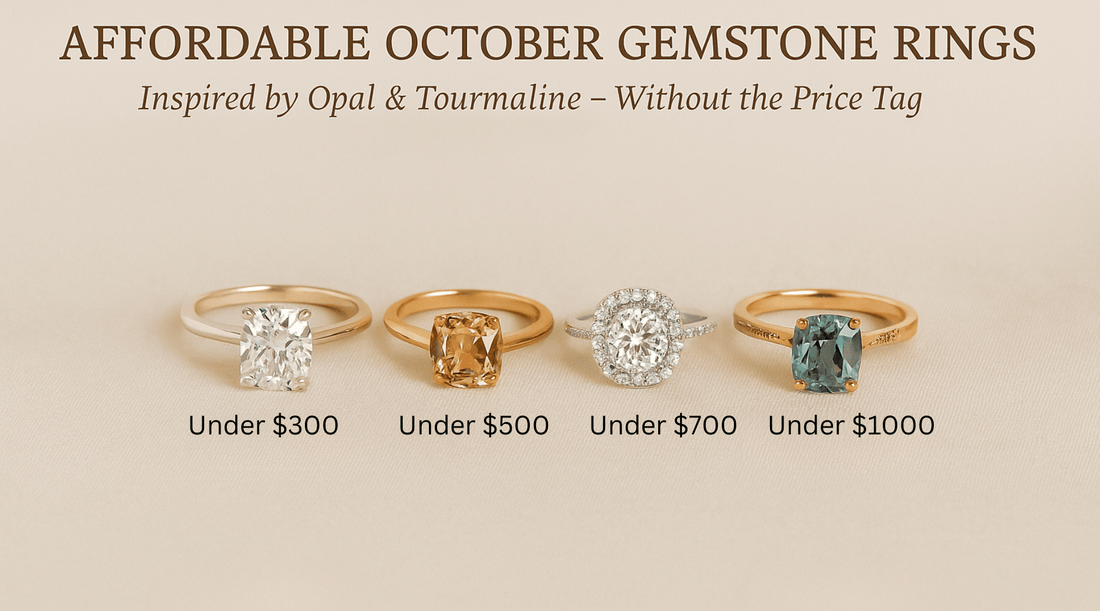 Affordable October Gemstone Rings: Opal and Tourmaline Look Without the Price Tag