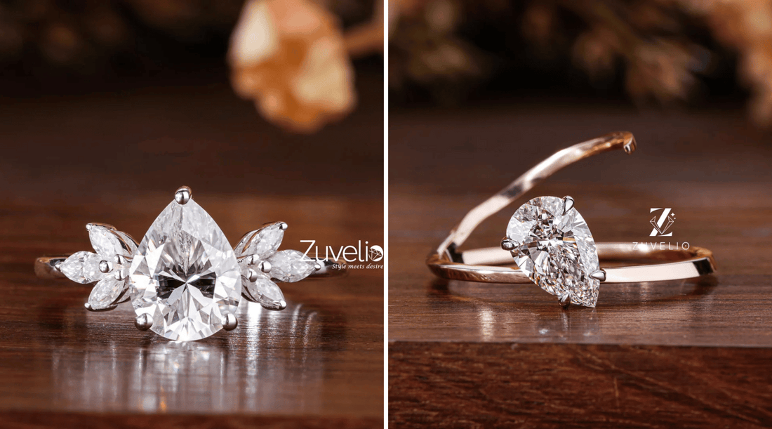Best Metals for Pear-Shaped Engagement Rings: White Gold vs Rose Gold