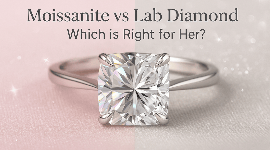 Moissanite vs Lab Grown Diamond: Which is Better for Her Engagement Ring?